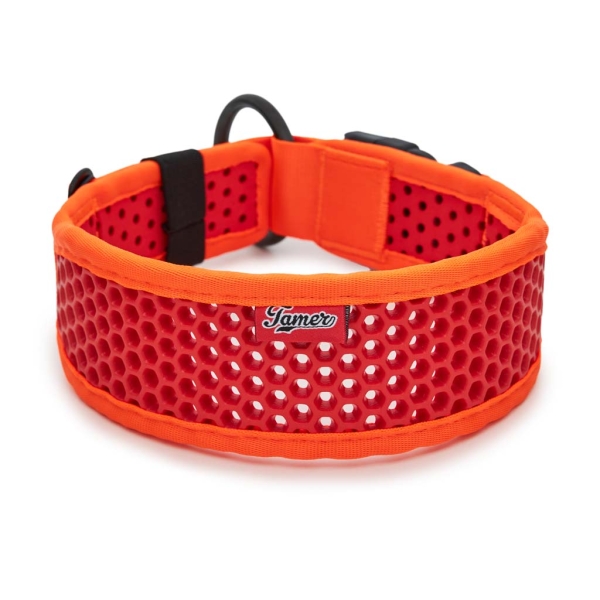 SOFTY Halsband | Länge: 55-61cm | Breite: 6,3cm | Farbe: orange/rot